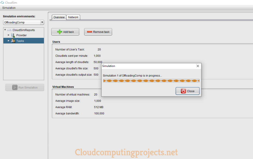 Running CloudSim Environment
